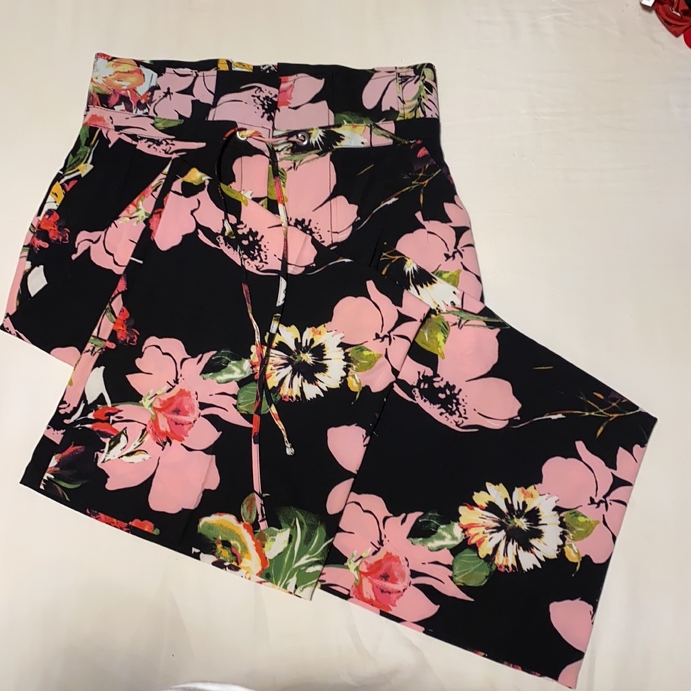 NWT NY & Company Size 8 Floral Print Palazzo Pants